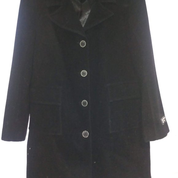 MAKSA Wool Cashmere Coat NWOT Sz. 14 - Picture 4 of 9